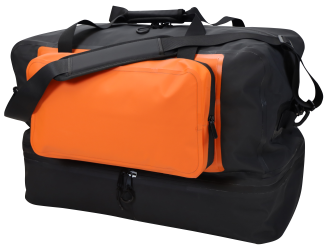 Materialtasche schwarz-orange