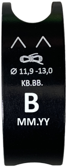 Klemmbacke BlackBird B, 11.9mm - 13mm