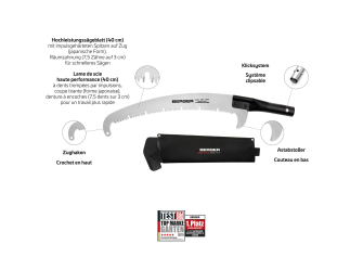 Sägenkopf Berger gross mit Etui