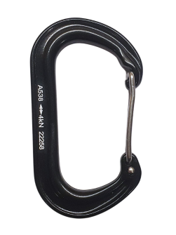 Materialkarabiner XSRE Wire schwarz