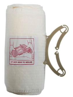 elastischer Notfall DRUCKVERBAND steril 10cm weiss