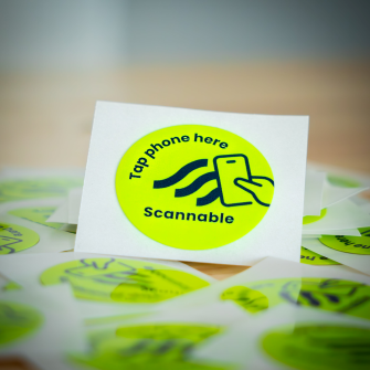 Helmsticker NFC Tag 30mm Ø (50 Stk)