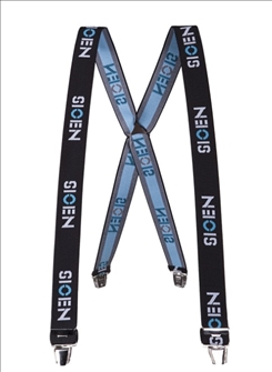 Hosenträger Stockton mit Clips blau/schwarz