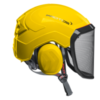 Motors&amp;#228;gehelm Protos Arborist Visier F39, gelb