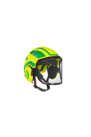 Motors&amp;#228;gehelm Protos Integral Arborist Visier F39 rot-gelb