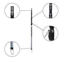 Teleskopstange ArboRapid 4-teilig ausziehbare Carbon/Glasfaser Teleskopstange 2,65m