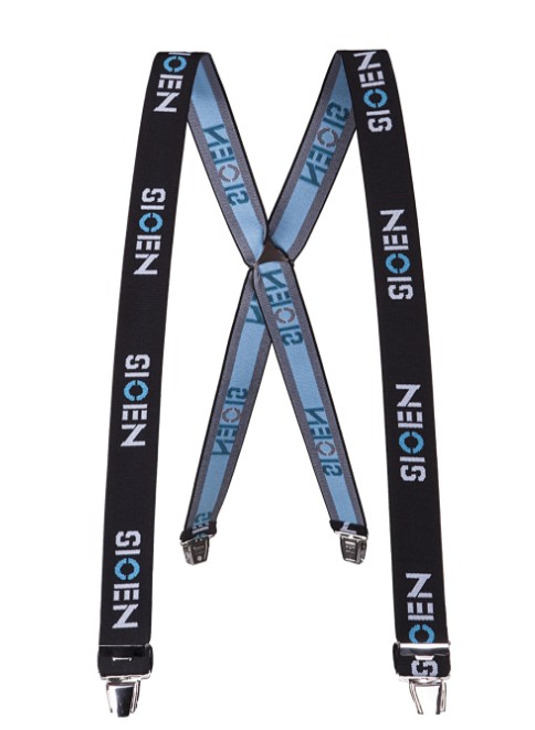 Hosenträger Stockton mit Clips blau/schwarz