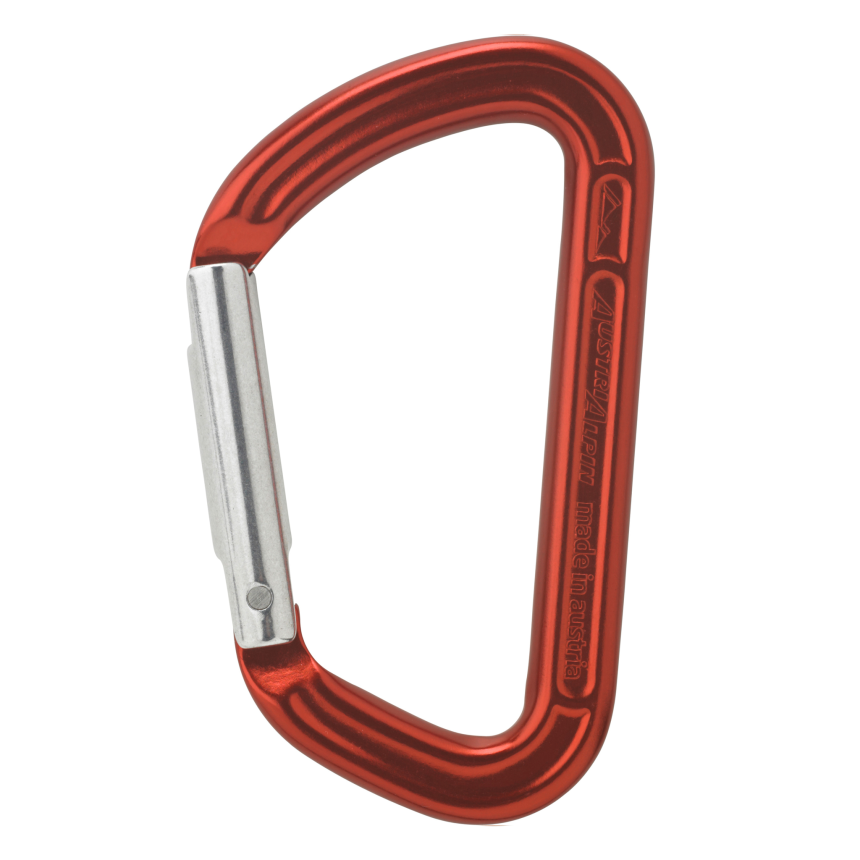 Materialkarabiner Mini D rot 