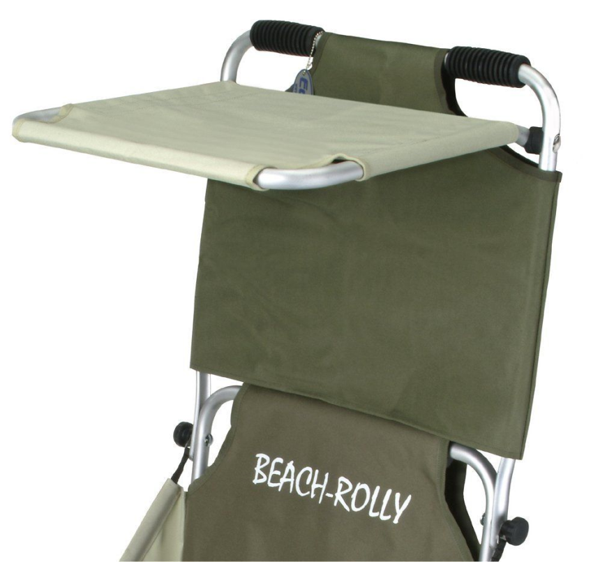 Beach-Rolly Sonnenschutzdach oliv-beige 