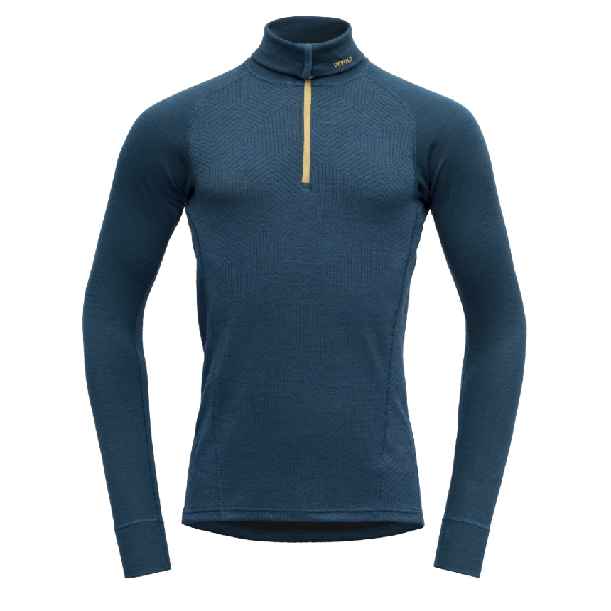 T-Shirt Langarm Duo Active Man Zip Neck flood Gr.L