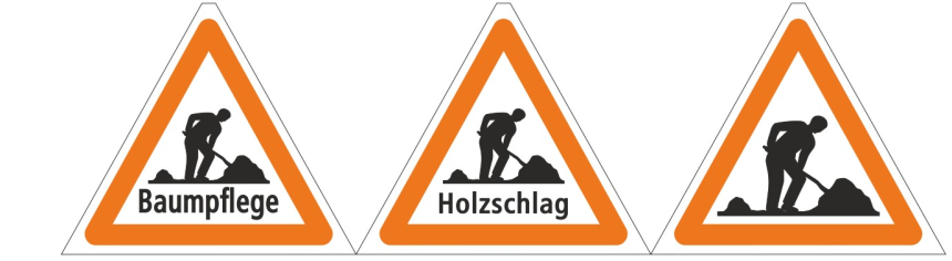 Murer Warnfaltsignal 90cm kombi R1