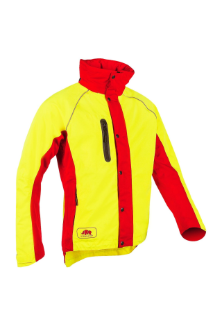 Regenjacke Keiu, gelb-rot, Gr. XL 