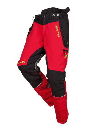 Schnittschutzhose Forest W-AIR, rot/schwarz, Regular, Gr. M