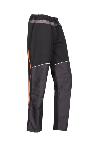 Regenhose Keiu, schwarz/orange Fluo, Gr. M 