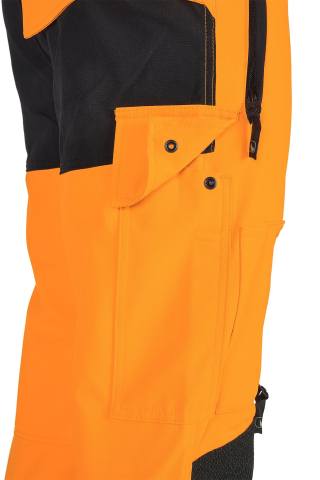 Kletterhose Progress HV, orange-schwarz, Regular, Gr. L 