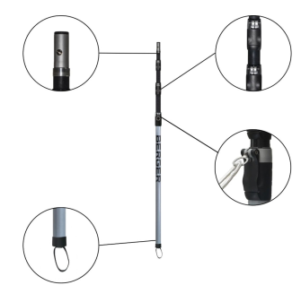 Teleskopstange ArboRapid 4-teilig ausziehbare Carbon/Glasfaser Teleskopstange 2,65m
