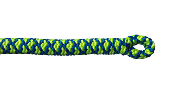 Kletterseil Atrax 11.6mm, gelb-blau, 60m, 2 Spleiss