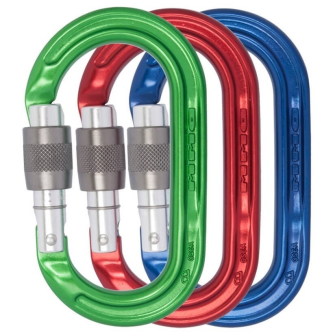 Schraubkarabiner Ultra O Oval Screwlock 3er Set 