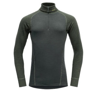 T-Shirt Langarm Duo Active Man Zip Neck woods Gr.M 