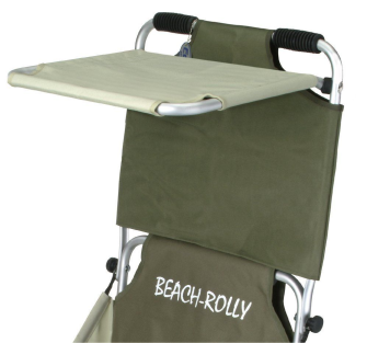 Beach-Rolly Sonnenschutzdach oliv-beige