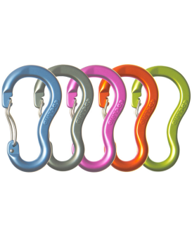 Materialkarabiner Wave blau 