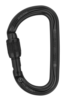 Karabiner AM&#39;D SCREW-LOCK schwarz