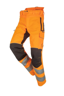 Schnittschutzhose SAMOURAI HV, orange/schwarz, Regular, Gr. L