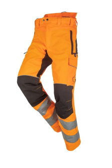 Schnittschutzhose SAMOURAI HV, orange/schwarz, Regular, Gr. XL
