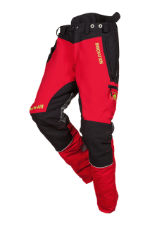 Schnittschutzhose Forest W-AIR, rot/schwarz, Regular, Gr. S