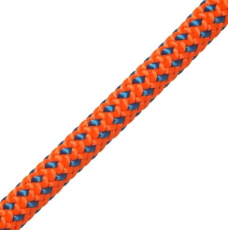 Baumkletterseil Tachyon 60m, 1 Slaice, orange-blau 