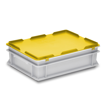 Scharnierdeckel gelb zu Kiste RAKO 400 x 300 mm