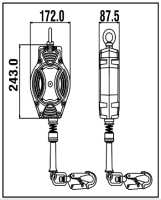 H&amp;#246;hensicherungsger&amp;#228;t HSG HELIXON - S 15m