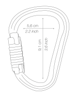 Karabiner WILLIAM TRIACT-LOCK gold