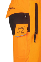 Schnittschutzhose SAMOURAI HV, orange/schwarz, Regular, Gr. S