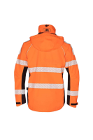 Regenjacke Keiu, leuchtorange/schwarz, HV Gr. L 