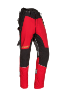 Schnittschutzhose Forest W-AIR, rot/schwarz, Regular, Gr. L 