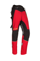 Schnittschutzhose Forest W-AIR, rot/schwarz, Regular, Gr. S