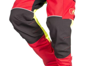 Schnittschutzhose Samourai, rot/neongelb/schwarz, Regular, Gr. 2XL