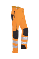 Kletterhose EN ISO 20471 HV, orange-schwarz, Regular, Gr. 2XL