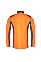 T-Shirt Langarm 2 Farben, leucht orange/anthr, Gr. M 